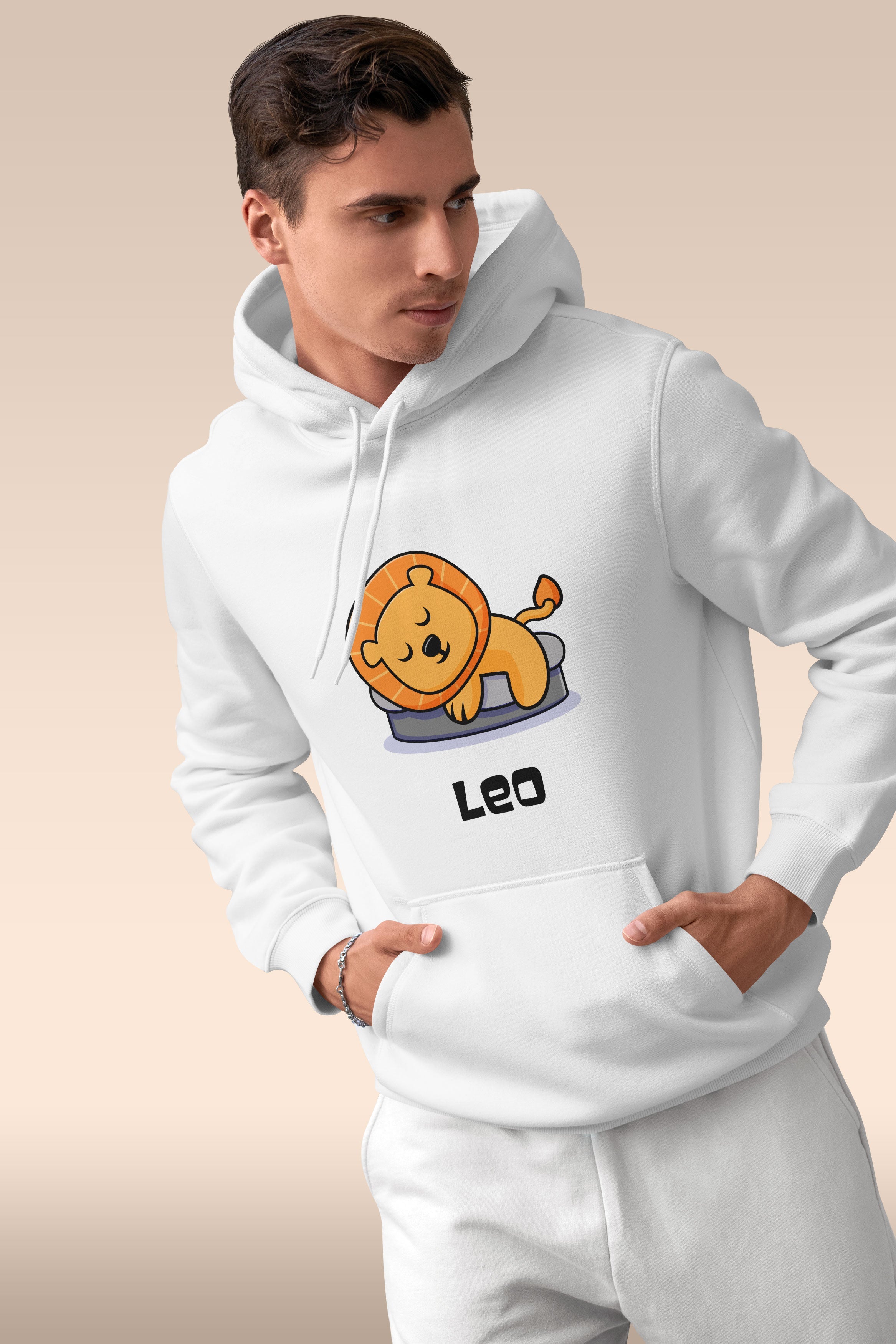 Brewing Hot Doodle Fusion Unisex Leo Hoodie