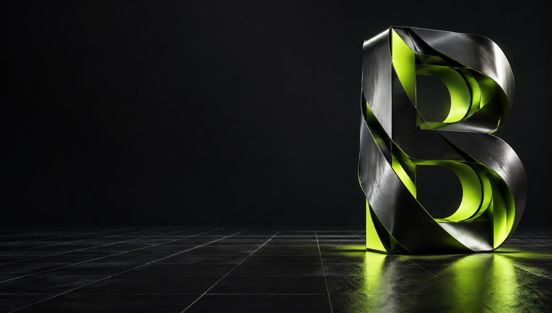Sculptural BrewingHOT B in black metal and electric lime